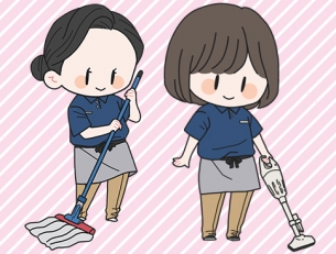 キレイなクリニックでの清掃スタッフ　