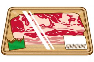 スーパー用の精肉加工・盛付スタッフ