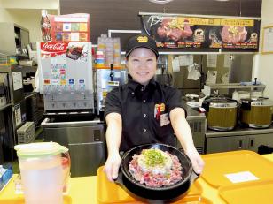 フードコートのステーキ専門店店舗ＳＴＡＦＦ
