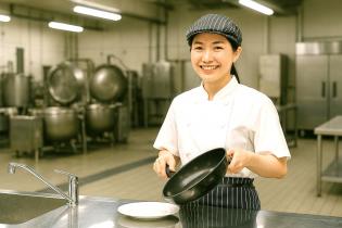養護老人ホームでの調理と配膳