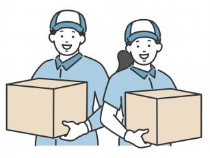 荷物や書類の出荷作業