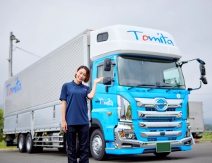 (1)大型ドライバー(2)４ｔドライバー(3)配送補助員(4)自動車整備(5)営業職※正社員