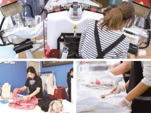 クリーニング工場内での軽作業