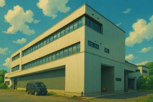 富山県高岡市にあるプラコー本社。通勤も便利な立地です