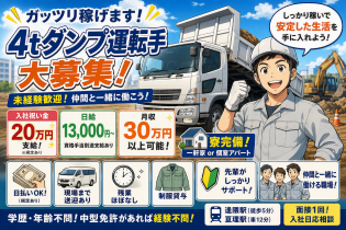 中型ダンプ運転手