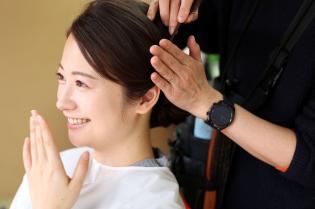ヘアメイク及びきもののコーディネート