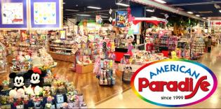 天候に左右されない「アメリカンワールド」で各種カルチャー店舗で 気持ちよくエンジョイできます。ストレスも気分よく解消！