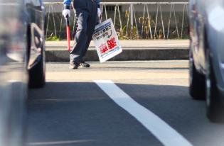 イオンモール伊達の交通誘導スタッフ