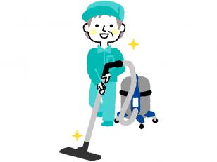 オフィスビルの日常清掃スタッフ