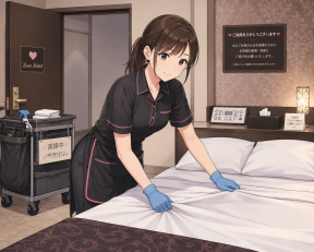 レジャーホテルの清掃スタッフ