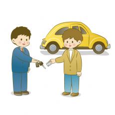 レンタカーを指定場所まで運転・引き渡しスタッフ