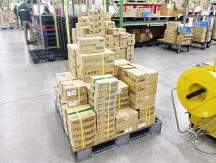 バンドで括ってこのような状態で出荷準備を行います♪