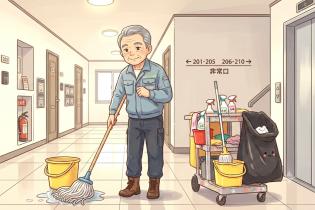 アパート周りの巡回清掃