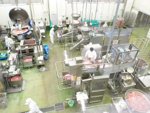 食肉加工工場での製造スタッフ