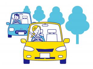 レンタカーを指定場所まで運転・引き渡しスタッフ