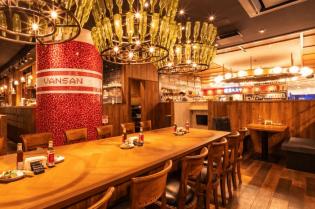 イタリアンレストランのキッチン・ホール／VANSAN北上常盤台店