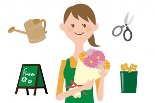 お花屋さんの販売・接客スタッフ