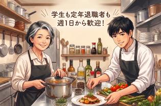 洋食店の調理アルバイト