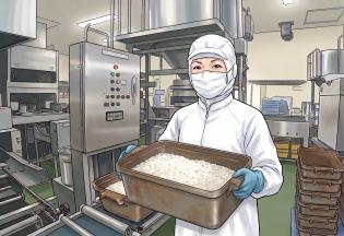 スーパー向けの米飯製造スタッフ