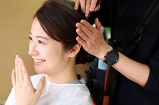 ヘアメイク及びきもののコーディネート