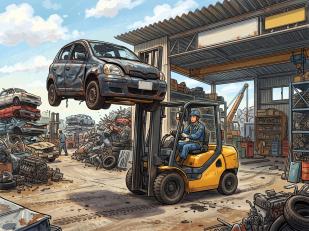自動車解体工