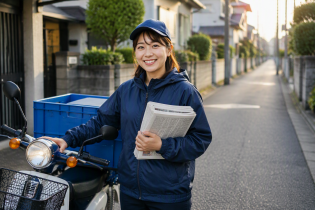 新聞配達スタッフ