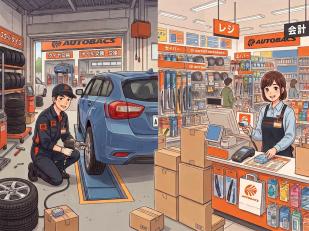 自動車用品店のレジ・店内スタッフ／盛岡北店