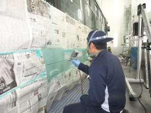 仙台市バス車両の板金塗装業務