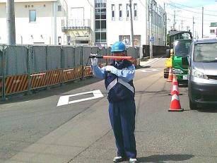 交通誘導警備スタッフ