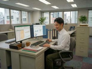 大手企業向け電子部品やプリント配線板の法人顧客サポート会社の経理職