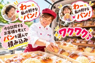 パンの販売スタッフ
