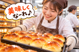パンの製造スタッフ