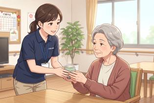有料老人ホームでの介護スタッフ／6時間勤務