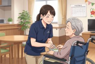 有料老人ホームの介護職員／8時間勤務