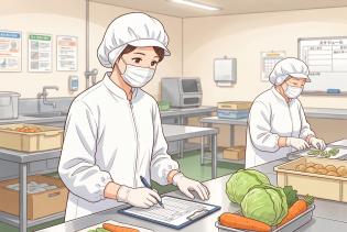 護老人保健施設での食材発注・検収・下処理業務