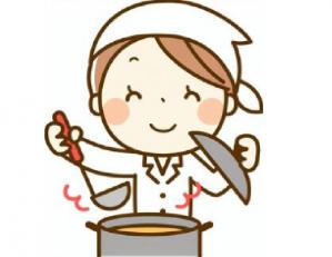 塩釜水産物仲卸市場内の飲食店での調理スタッフ